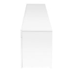 Artiss Entertainment Unit TV LED 145cm White Angus - Furniture > Living Room