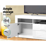Artiss Entertainment Unit TV LED 160cm White Anna - Furniture > Living Room