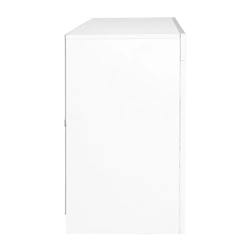 Artiss Entertainment Unit TV LED 160cm White Anna - Furniture > Living Room