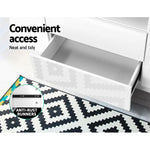 Artiss Entertainment Unit TV LED 160cm White Anna - Furniture > Living Room
