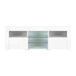 Artiss Entertainment Unit TV LED 160cm White Bobi - Furniture > Living Room