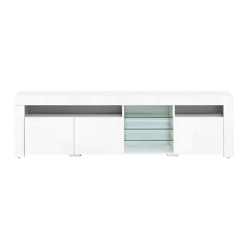 Artiss Entertainment Unit TV LED 180cm White Bobi - Furniture > Living Room