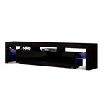 Artiss Entertainment Unit TV LED 189cm Black Elo - Furniture > Living Room