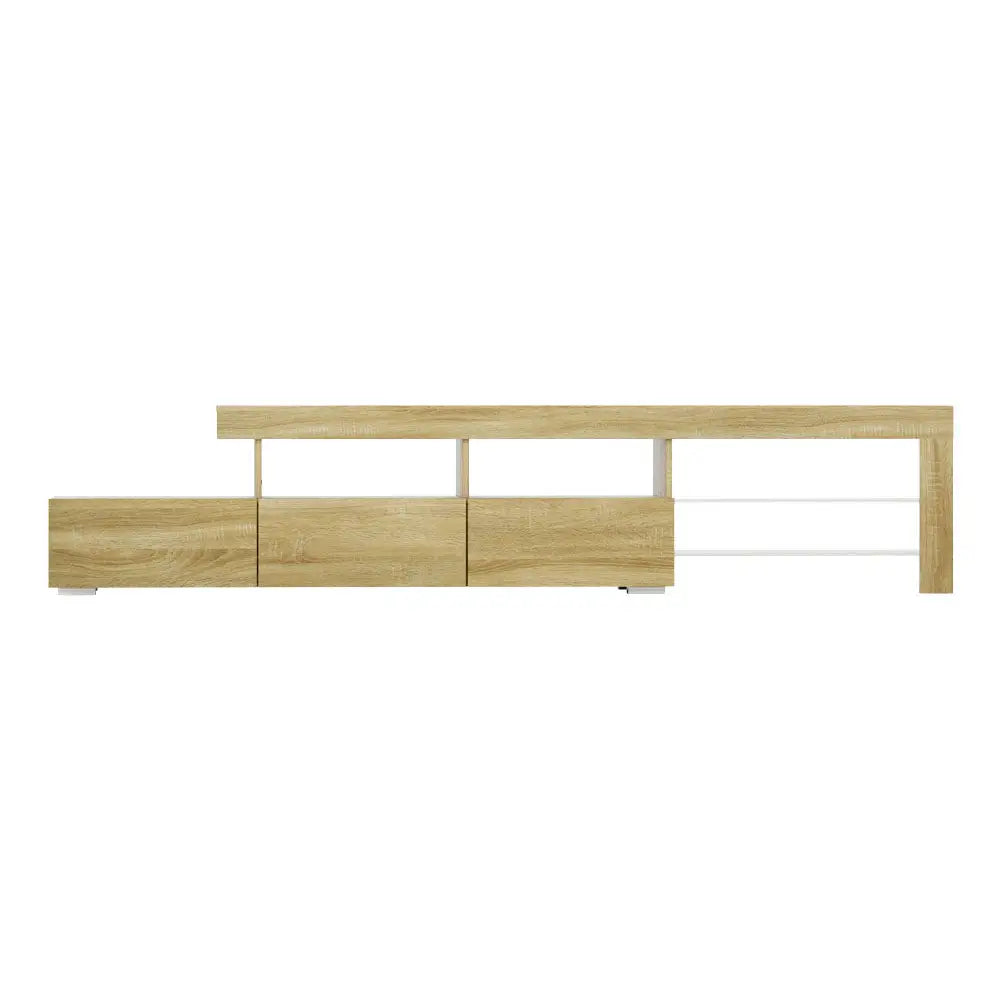 Artiss Entertainment Unit TV LED 215cm Pine Caya - Furniture > Living Room