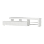 Artiss Entertainment Unit TV LED 215cm White Caya - Furniture > Living Room