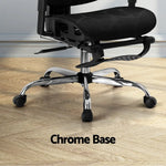 Artiss Ergonomic Office Chair Footrest Black - Furniture > Office > Office & Desk Chairs