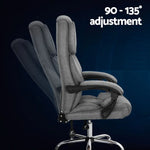 Artiss Executive Office Chair Recliner Grey - Furniture > Office > Office & Desk Chairs