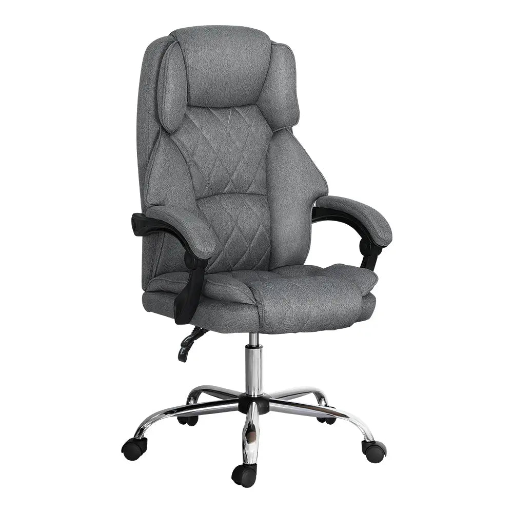 Artiss Executive Office Chair Recliner Grey - Furniture > Office > Office & Desk Chairs