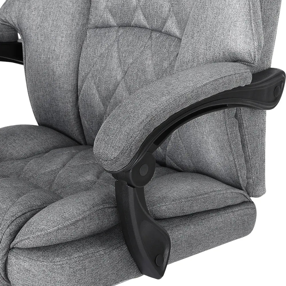 Artiss Executive Office Chair Recliner Grey - Furniture > Office > Office & Desk Chairs