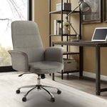 Artiss Fabric Office Chair Computer Chairs Grey - Furniture > Office > Office & Desk Chairs