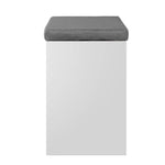 Artiss Fabric Shoe Bench with Storage Cubes - White - Furniture > Living Room