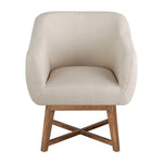Artiss Fabric Tub Lounge Armchair - Beige - Furniture > Living Room