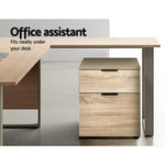 Artiss Filing Cabinet 2 Drawer Office Storage Organiser - Furniture > Office
