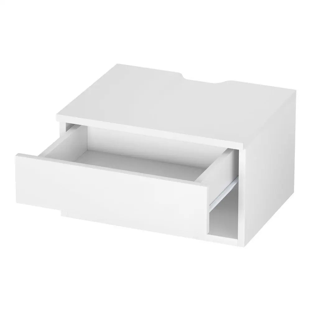Artiss Floating Bedside Table Nightstand Drawer White - Furniture > Bedroom > Bedside Tables