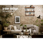Artiss Floating DIY Pipe Shelf 3 Tiers - IRMA - Furniture > Living Room