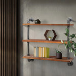 Artiss Floating DIY Pipe Shelf 3 Tiers - ISSA - Furniture > Living Room