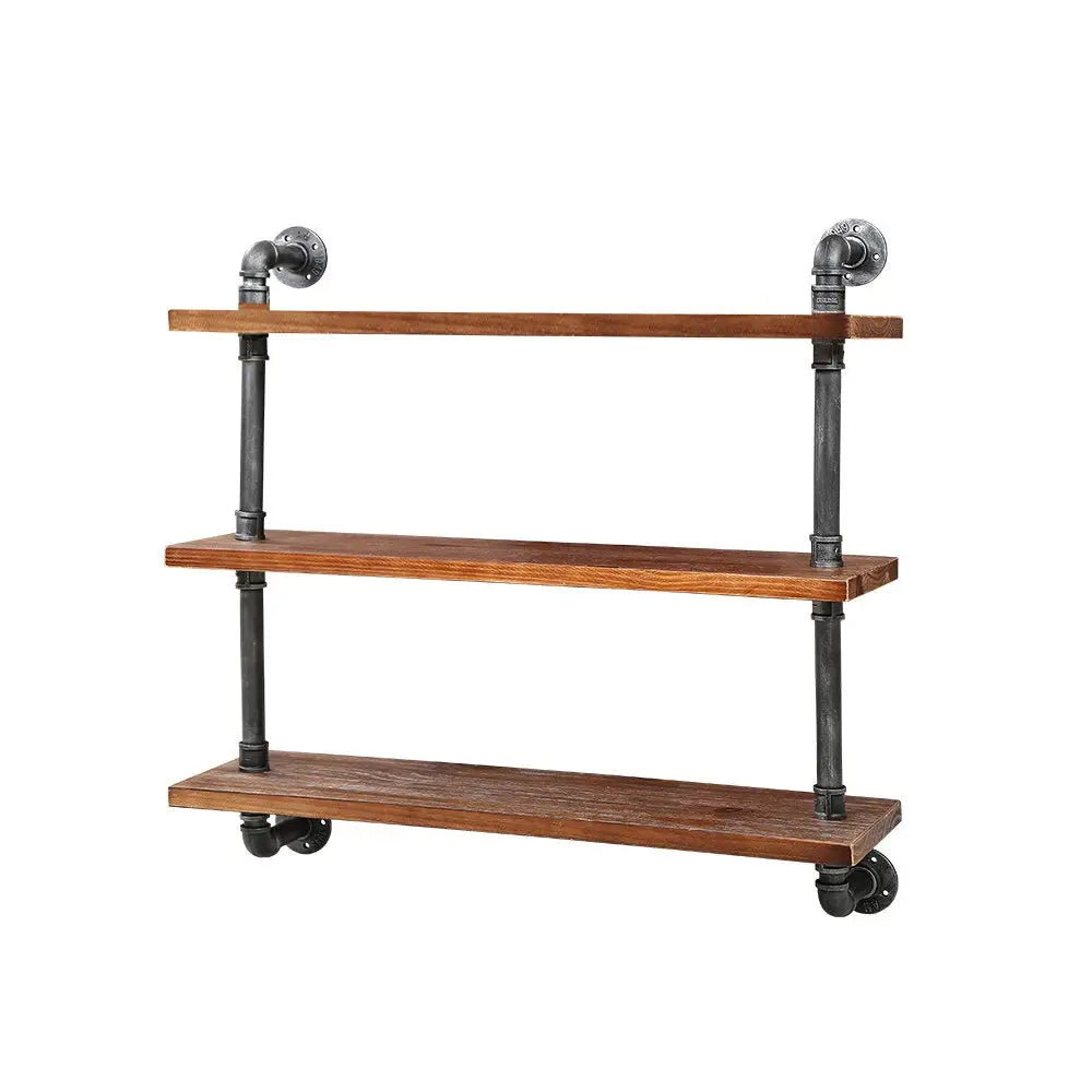 Artiss Floating DIY Pipe Shelf 3 Tiers - ISSA - Furniture > Living Room
