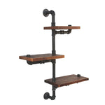 Artiss Floating DIY Pipe Shelf 3 Tiers - IVAN - Furniture > Living Room