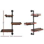 Artiss Floating DIY Pipe Shelf 3 Tiers - IVAN - Furniture > Living Room