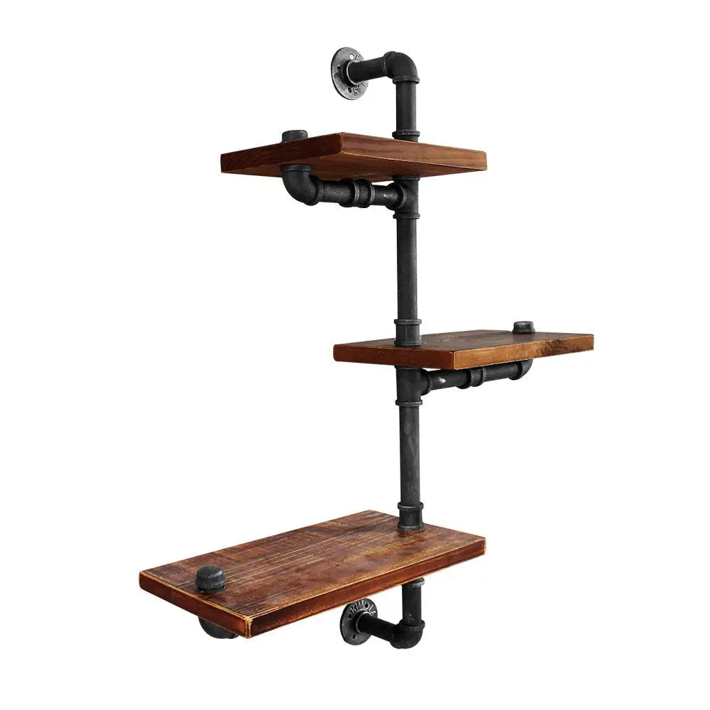 Artiss Floating DIY Pipe Shelf 3 Tiers - IVAN - Furniture > Living Room