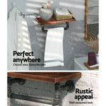 Artiss Floating DIY Pipe Shelf - IVES - Home & Garden > DIY > Kitchen & Bathroom DIY