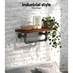 Artiss Floating DIY Pipe Shelf - IVES - Home & Garden > DIY > Kitchen & Bathroom DIY