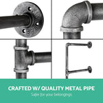 Artiss Floating DIY Pipe Shelf Metal Brackets Set of 2 - Furniture > Living Room