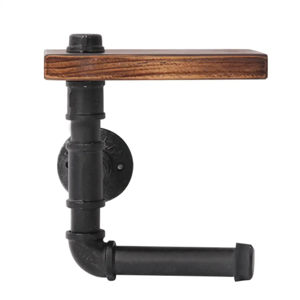 Artiss Floating DIY Pipe Shelf Toilet Paper Holder - Home & Garden > Bathroom Accessories > Toilet Paper Holders
