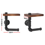 Artiss Floating DIY Pipe Shelf Toilet Paper Holder - Home & Garden > Bathroom Accessories > Toilet Paper Holders