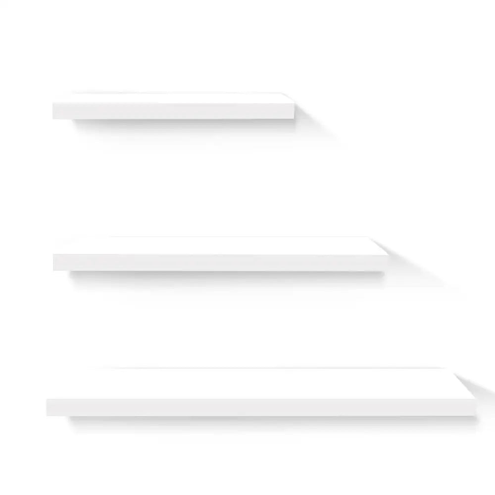 Artiss Floating Wall Shelf Set of 3 White - Home & Garden > Storage