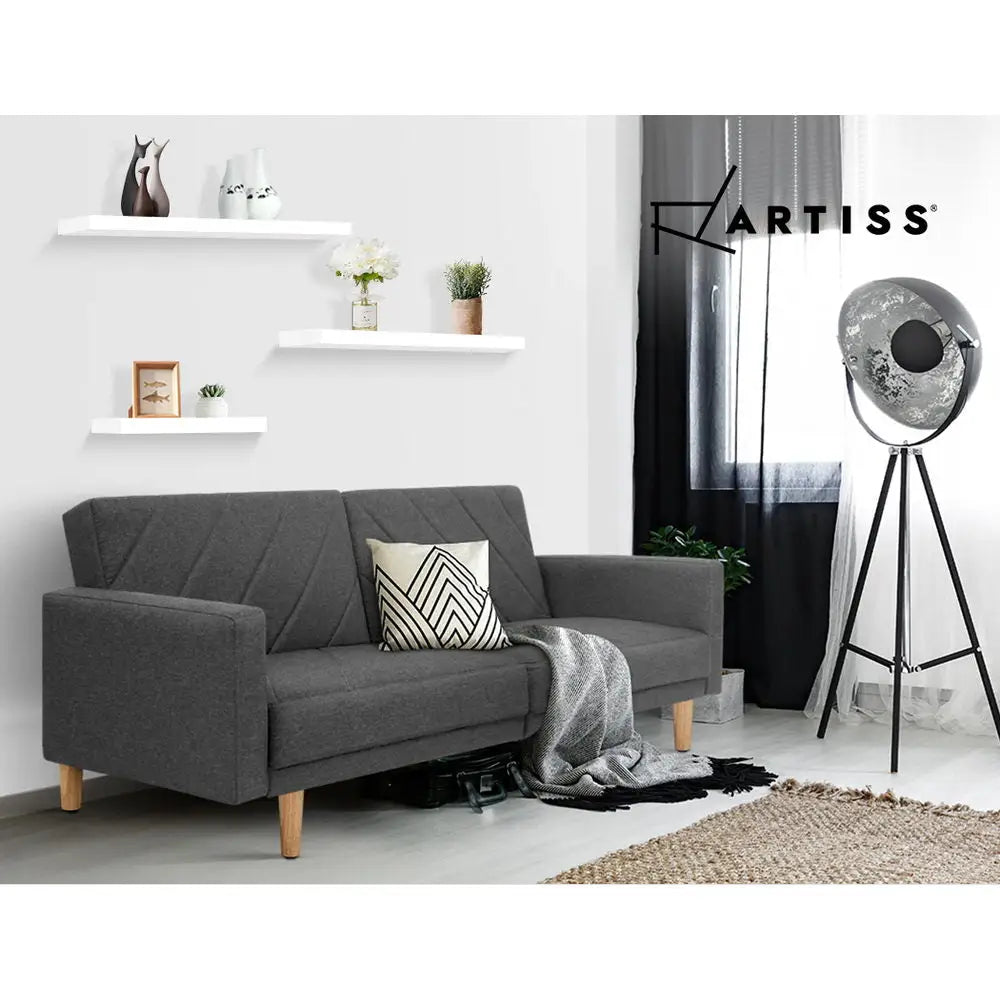 Artiss Floating Wall Shelf Set of 3 White - Home & Garden > Storage