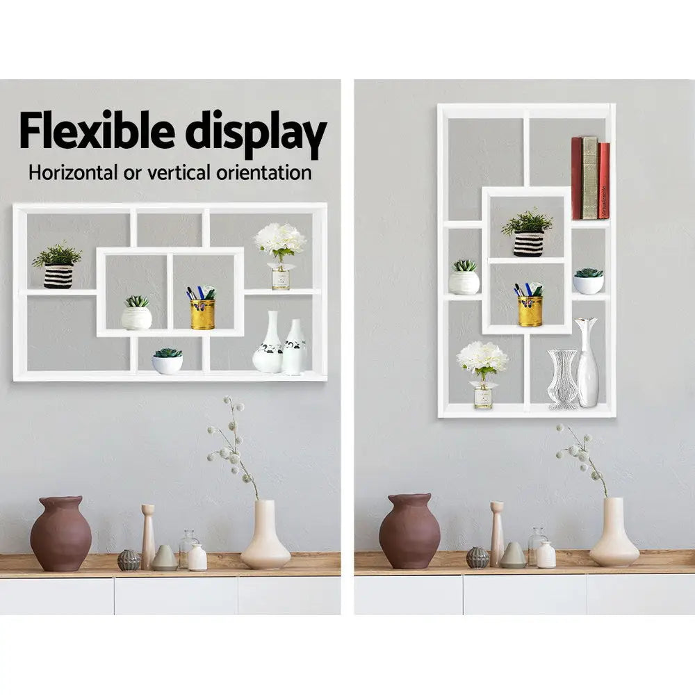 Artiss Floating Wall Shelves Bookshelf White - Furniture > Living Room > Bookcases & Shelves