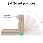 Artiss Floor Chair Sofa 1 Seater Linen - Beige - Furniture > Sofas > Sofas & Sofa Beds