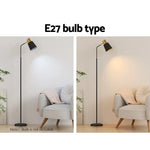 Artiss Floor Lamp LED Light Stand Modern Home Living Room Office Reading Black - Home & Garden > Lighting > Floor Lamps