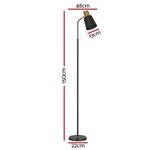 Artiss Floor Lamp LED Light Stand Modern Home Living Room Office Reading Black - Home & Garden > Lighting > Floor Lamps