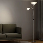 Artiss Floor Lamp Mother and Child Modern Home Living Room Office Reading Silver - Home & Garden > Lighting > Floor