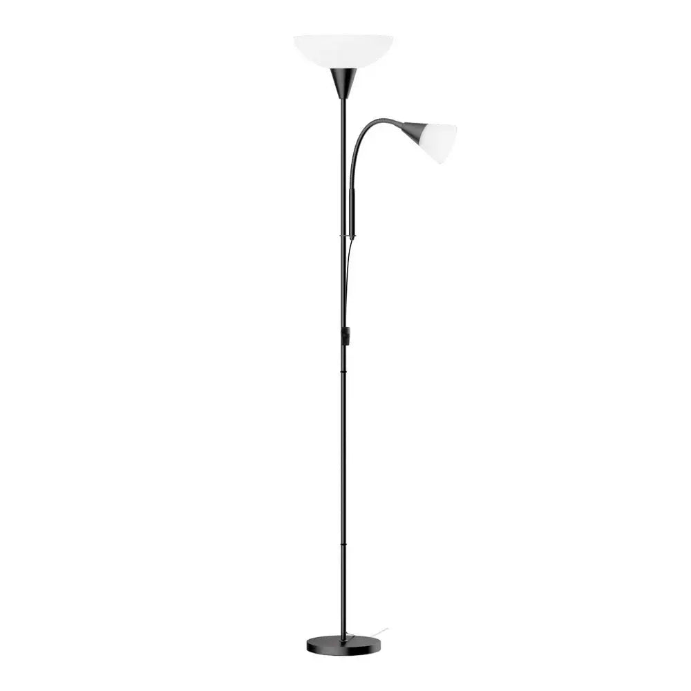 Artiss Floor Lamp Mother and Child Modern Home Living Room Office Reading Black - Home & Garden > Lighting > Floor Lamps