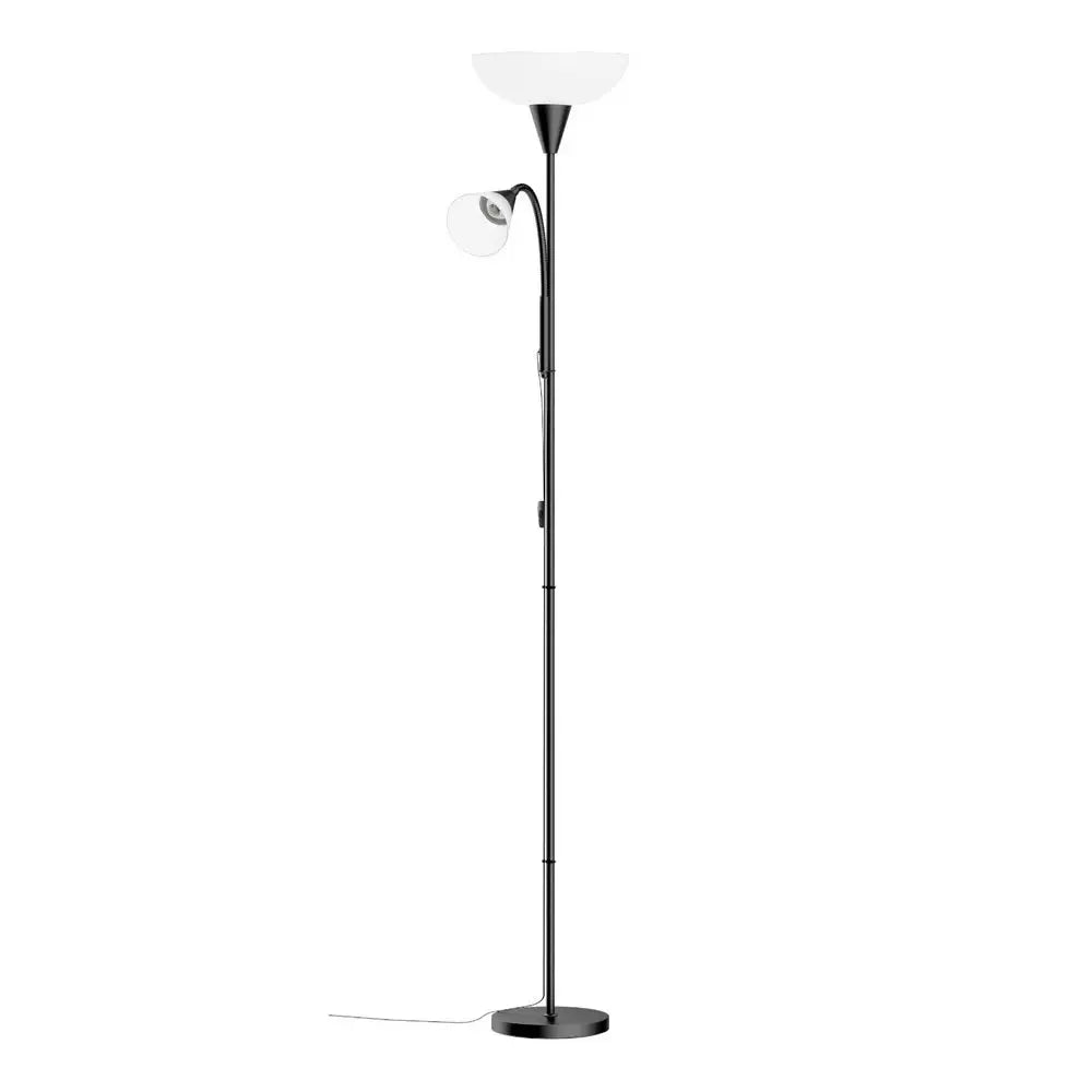 Artiss Floor Lamp Mother and Child Modern Home Living Room Office Reading Black - Home & Garden > Lighting > Floor Lamps