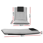 Artiss Floor Lounge Sofa Bed Couch Recliner Chair Folding Chair Cushion Grey - Furniture > Living Room