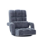 Artiss Floor Lounge Sofa Bed Swivel Charcoal - Furniture > Living Room