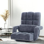 Artiss Floor Lounge Sofa Bed Swivel Charcoal - Furniture > Living Room