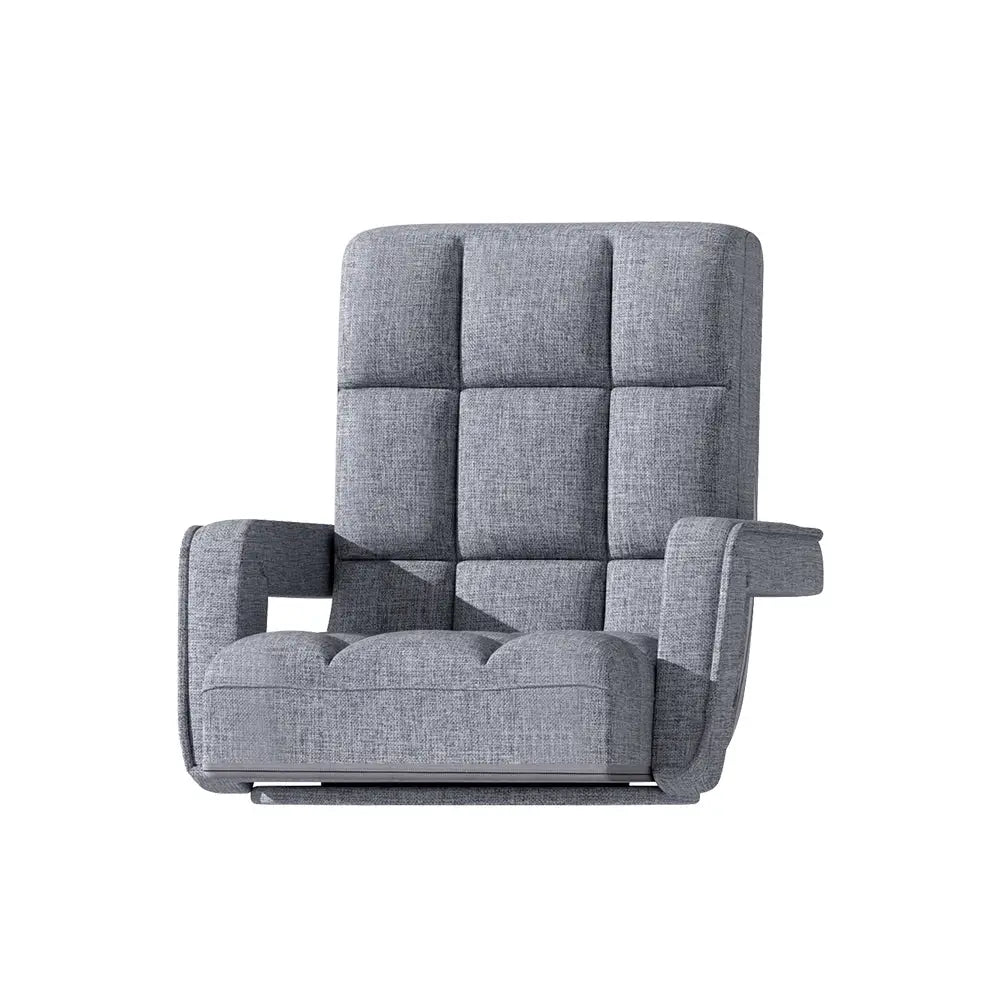 Artiss Floor Lounge Sofa Bed Swivel Grey - Furniture > Living Room