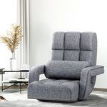 Artiss Floor Lounge Sofa Bed Swivel Grey - Furniture > Living Room