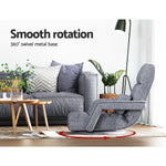 Artiss Floor Lounge Sofa Bed Swivel Grey - Furniture > Living Room