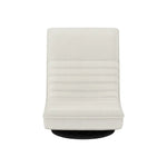Artiss Floor Lounge Sofa Swivel Foldable Linen White - Furniture > Bar Stools & Chairs > Arm Chairs & Recliners
