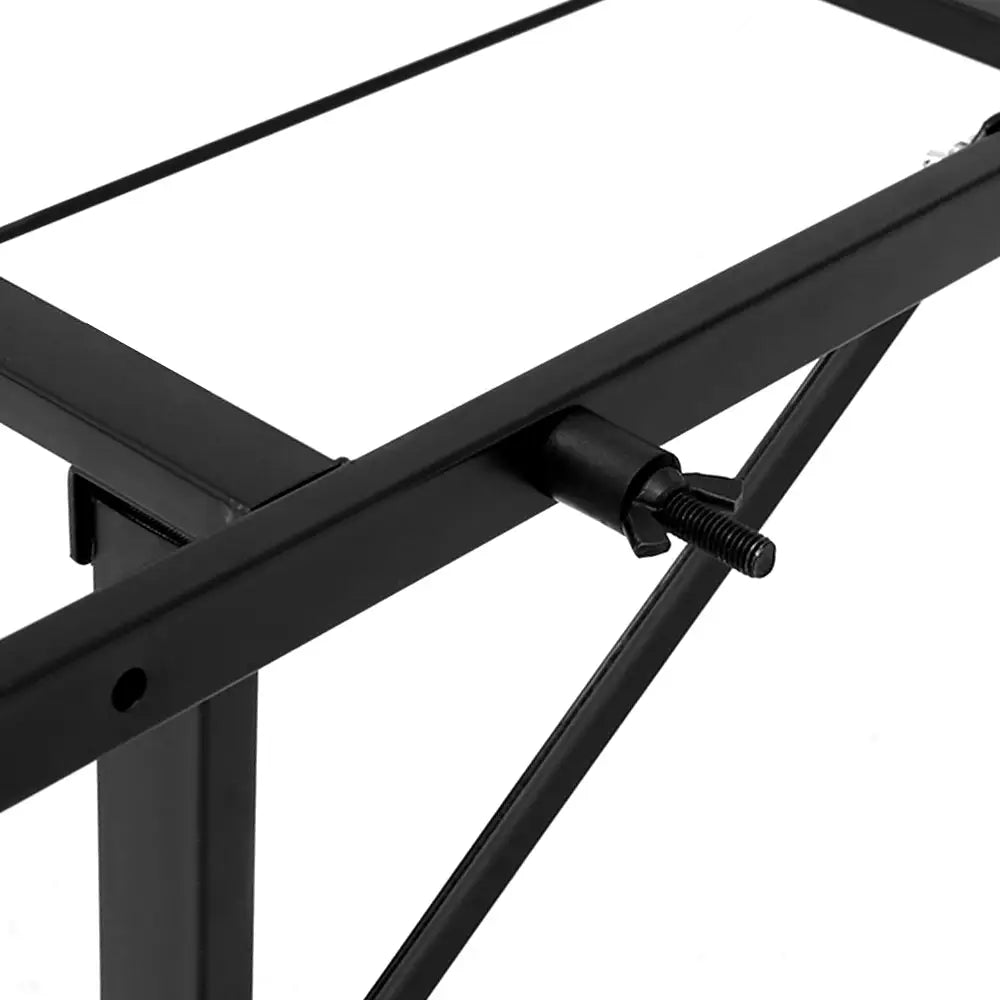 Artiss Folding Bed Frame Metal Base - King Single - Furniture > Bedroom