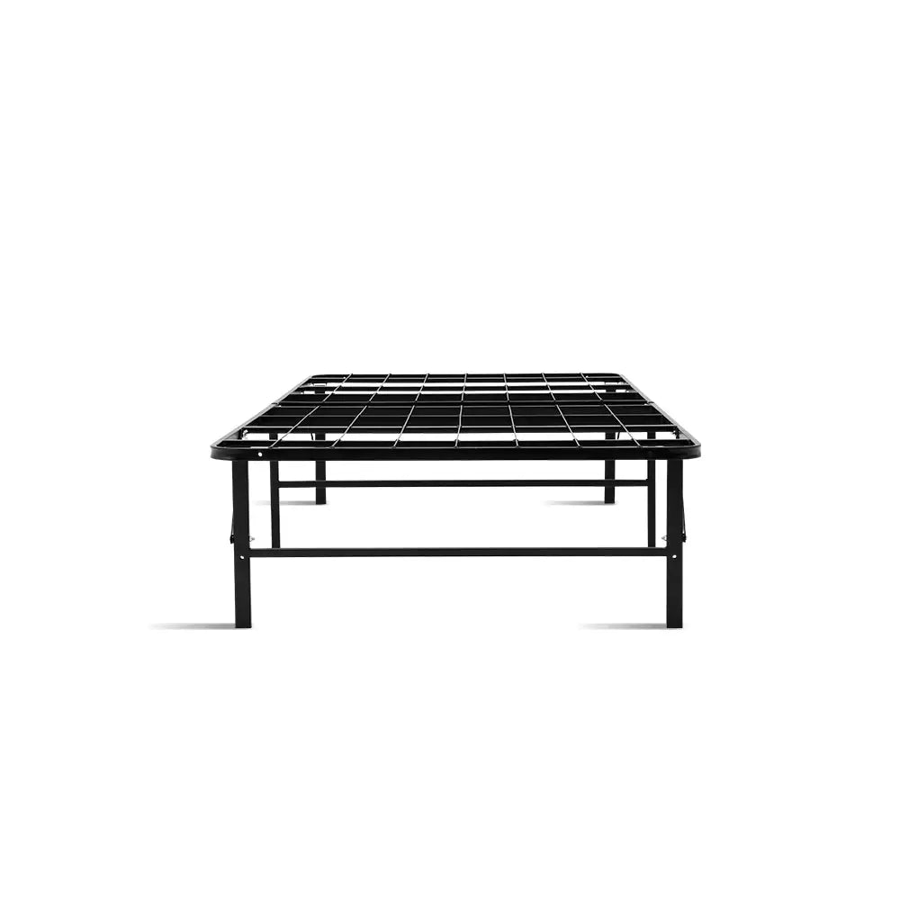 Artiss Folding Bed Frame Metal Base - Single - Furniture > Bedroom