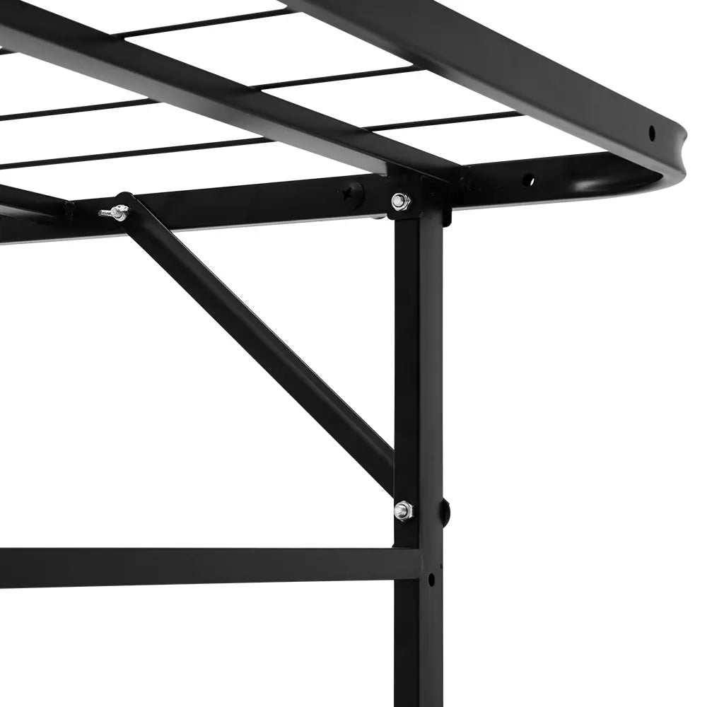 Artiss Folding Bed Frame Metal Base - Single - Furniture > Bedroom