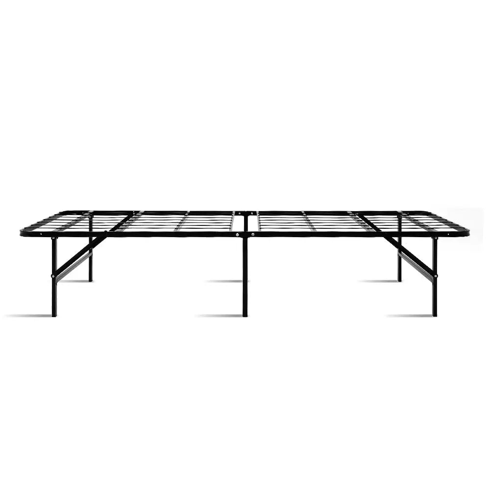 Artiss Folding Bed Frame Metal Base - Single - Furniture > Bedroom