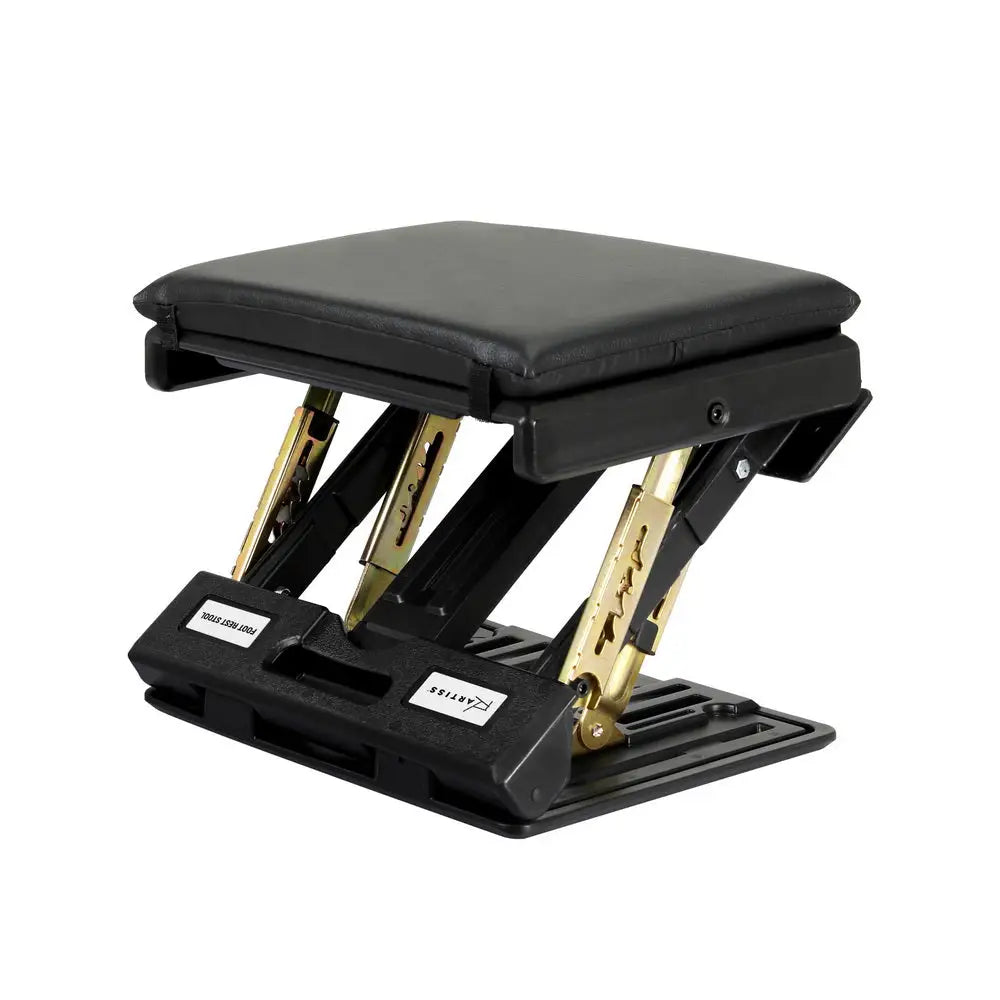 Artiss Foot Rest Stool Office Under Desk Fold Footrest Massage Cushion Pad Black - Furniture > Office